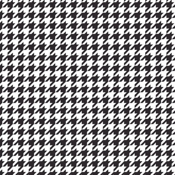 Kimberbell Quilting Cottons - Houndstooth in Black