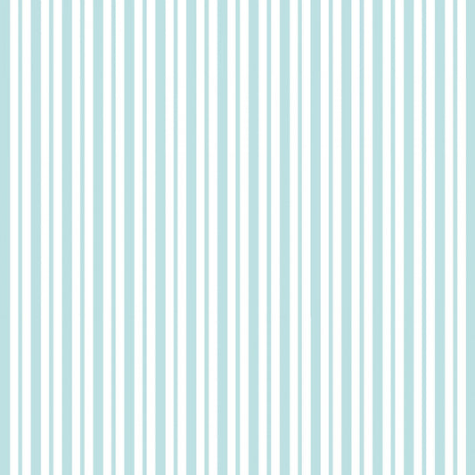 Kimberbell Quilting Cottons - Mini Awning Stripe in Teal