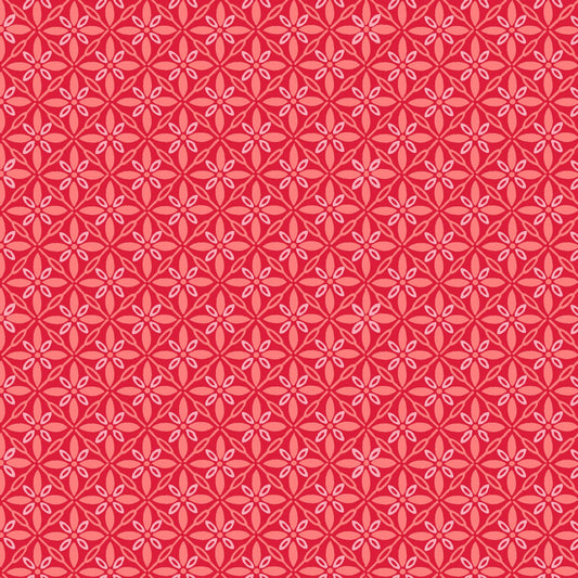 Kimberbell Quilting Cottons -Tufted Star Red