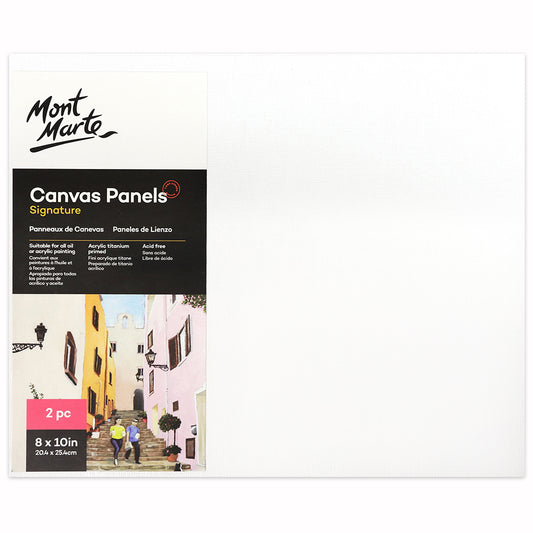 MONT MARTE Canvas Panels 8 X 10 Inches- 2 pcs