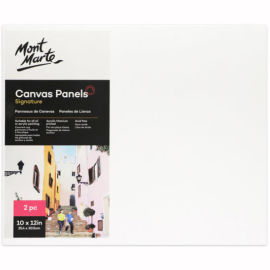 MONT MARTE Canvas Panels 10 X 12 Inches- 2 pcs