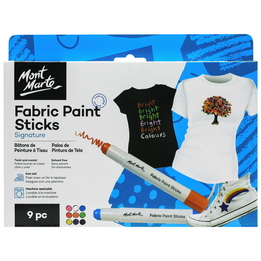 Fabric Paint Sticks 9PC Pack