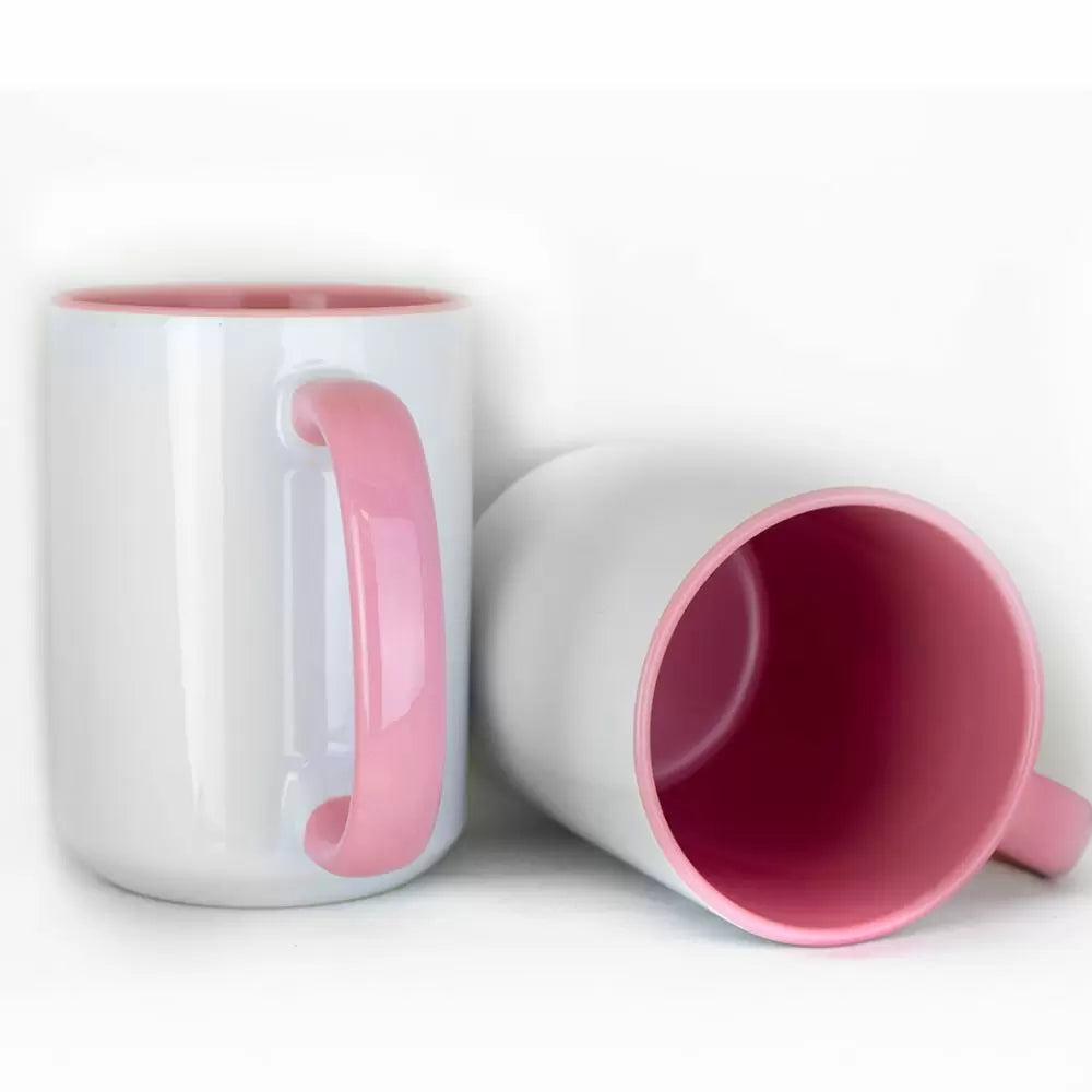 Mug Only Colored Handle 15 OZ Coffee Mugs for sub *PICKUP ONLY* – Craft Enablers