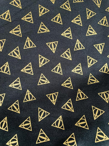 Deathly Hallows 100% Cotton with Metallic Fabric