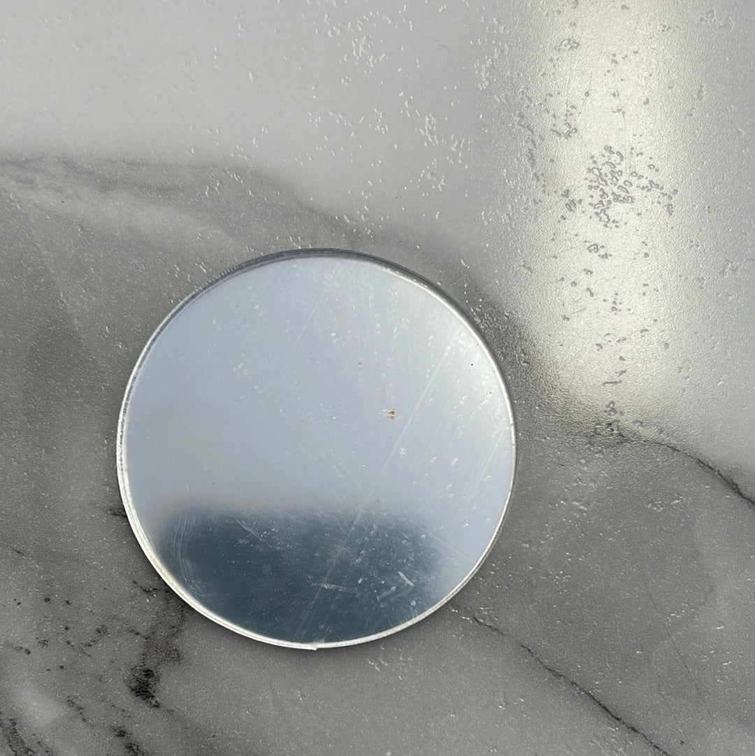 Silver Mirror Acrylic Round - 2 Inch