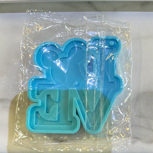 LOVE mouse ears  Silicone Mold