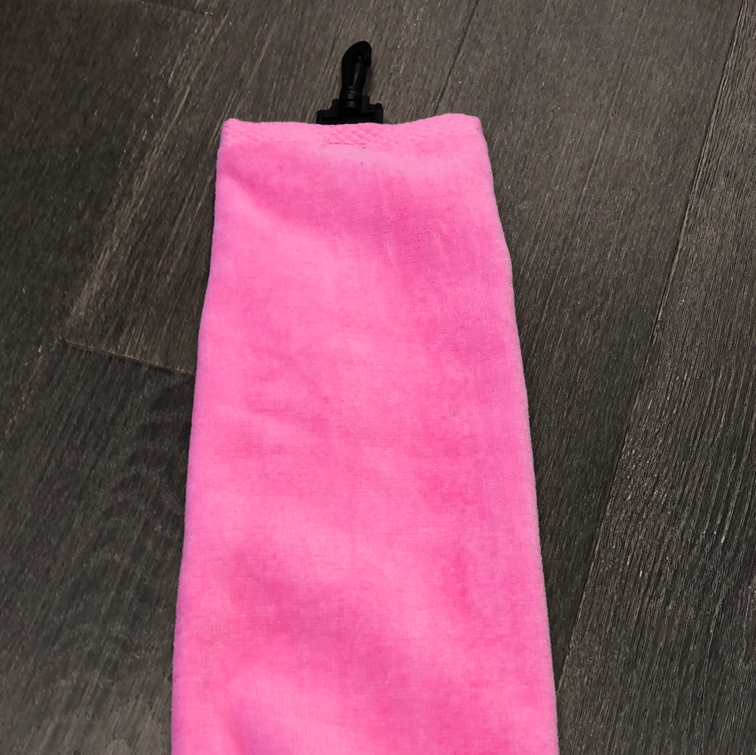 Coloured Golf Towels w Black Clip