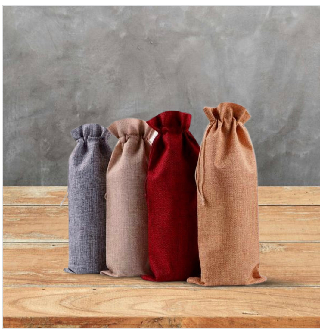 Linen Wine Bags