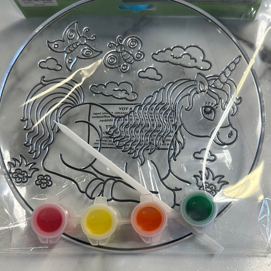 3D Suncatcher Painting kit - Round Unicorn
