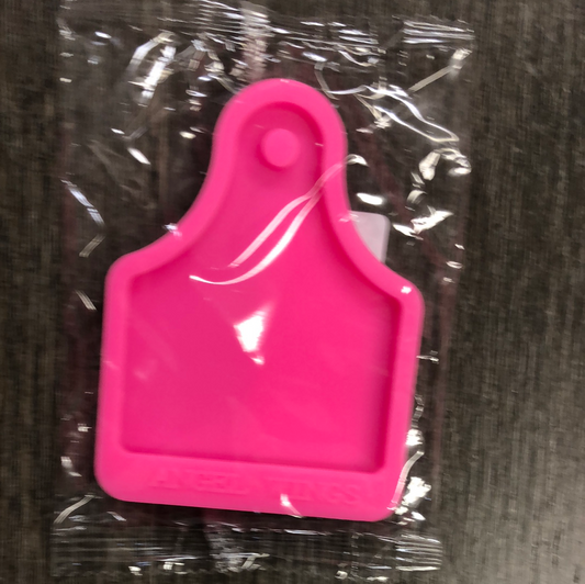 Shiny Cow Tag Silicone Mold
