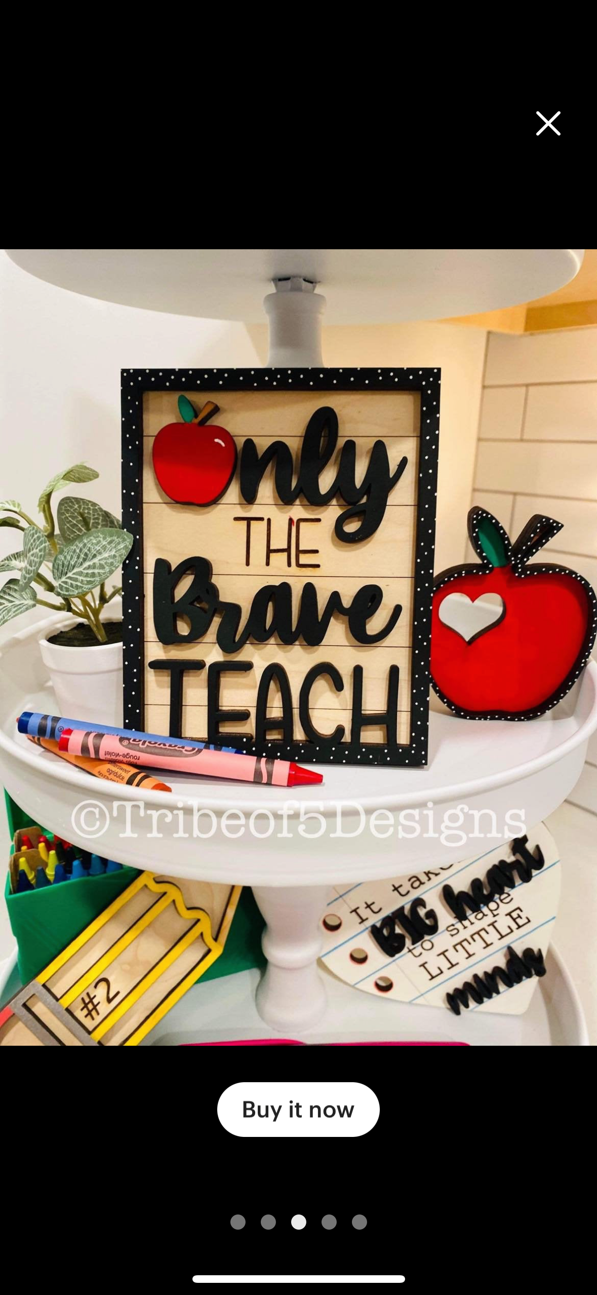 Teacher 1 Tiered Tray DIY Set