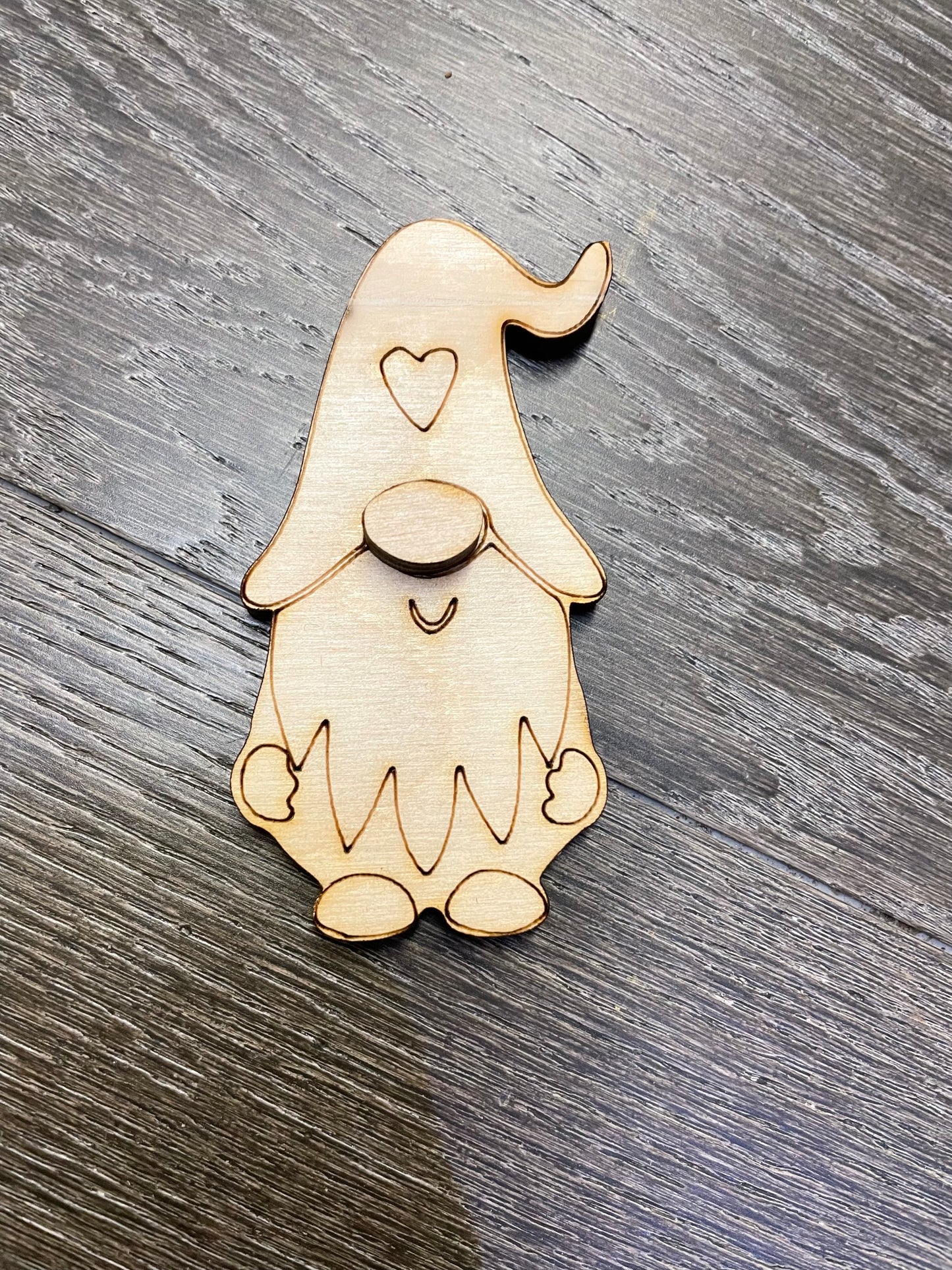 Laser cut birch Gnomes