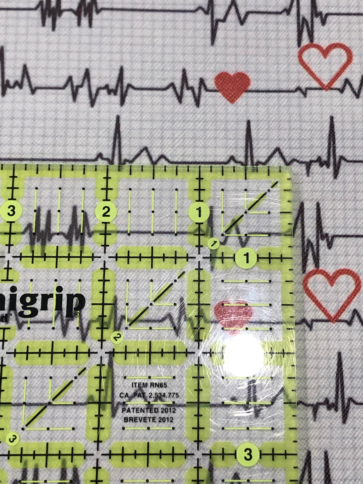 Faux Leather  - EKG Heartbeat