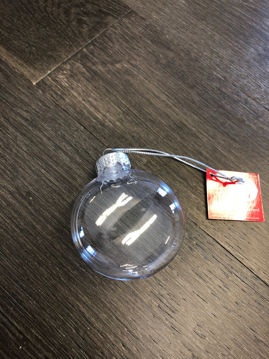 Flattened Plastic Ornament
