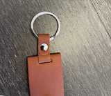 Leather Snap Key Ring for Sublimation