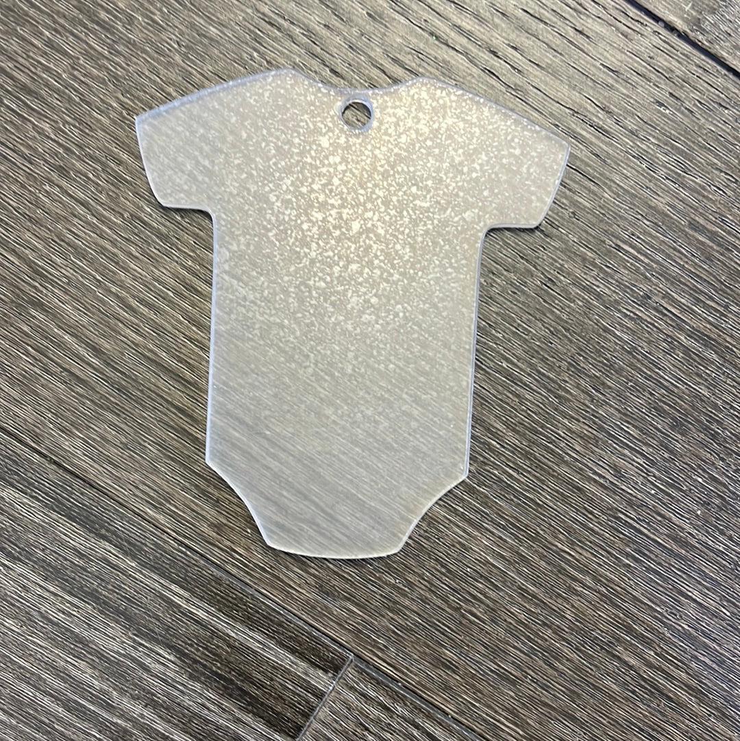 3.5 inch Onesie Acrylic with Hole