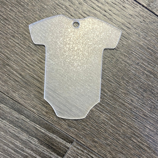 3.5 inch Onesie Acrylic with Hole