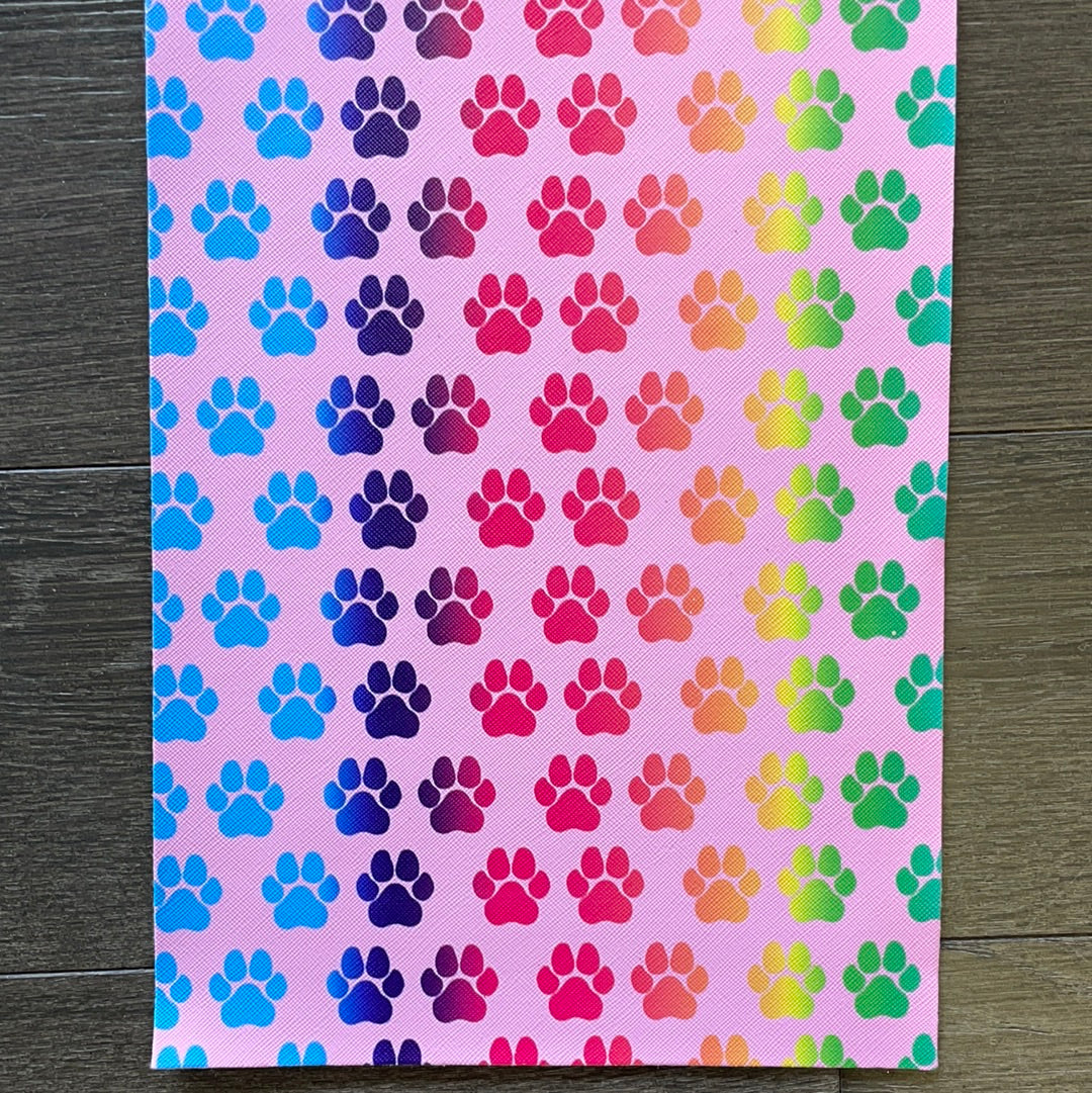 Rainbow Paws Faux Leather