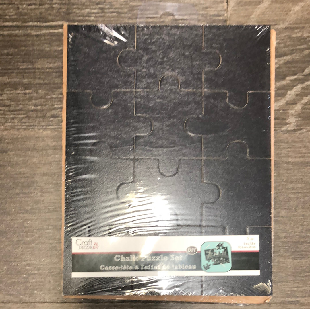 Chalk-It-Up Puzzle Pieces 12pc