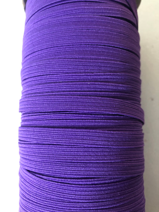 1/4 “ (6mm) elastic  dark purple