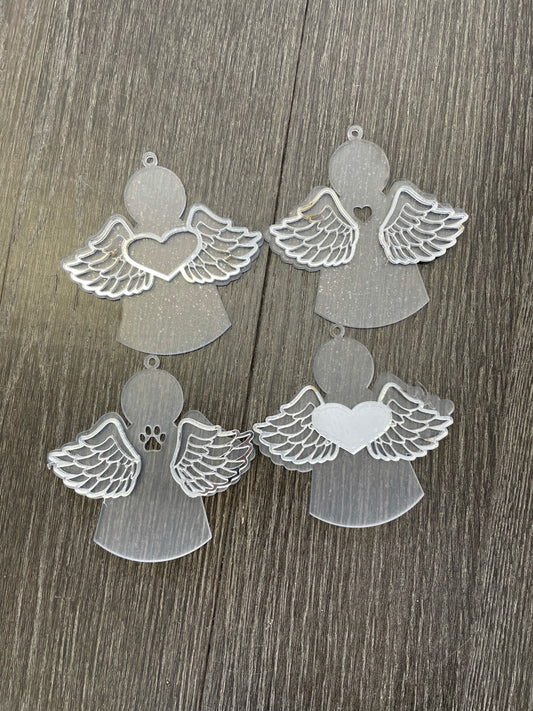 Angel ornaments w mirror wings