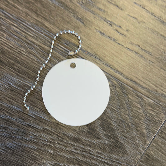 DBL Sided Aluminum Round  w Chain