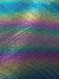 Metallic look colours with feather pattern faux leather