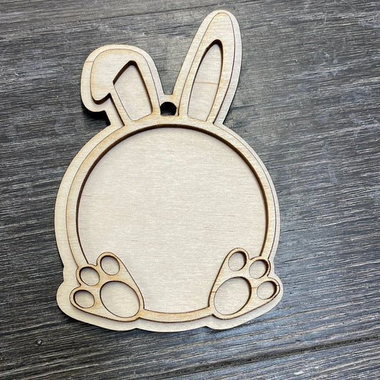 Bunny Easter Egg Ornament / Name Tag