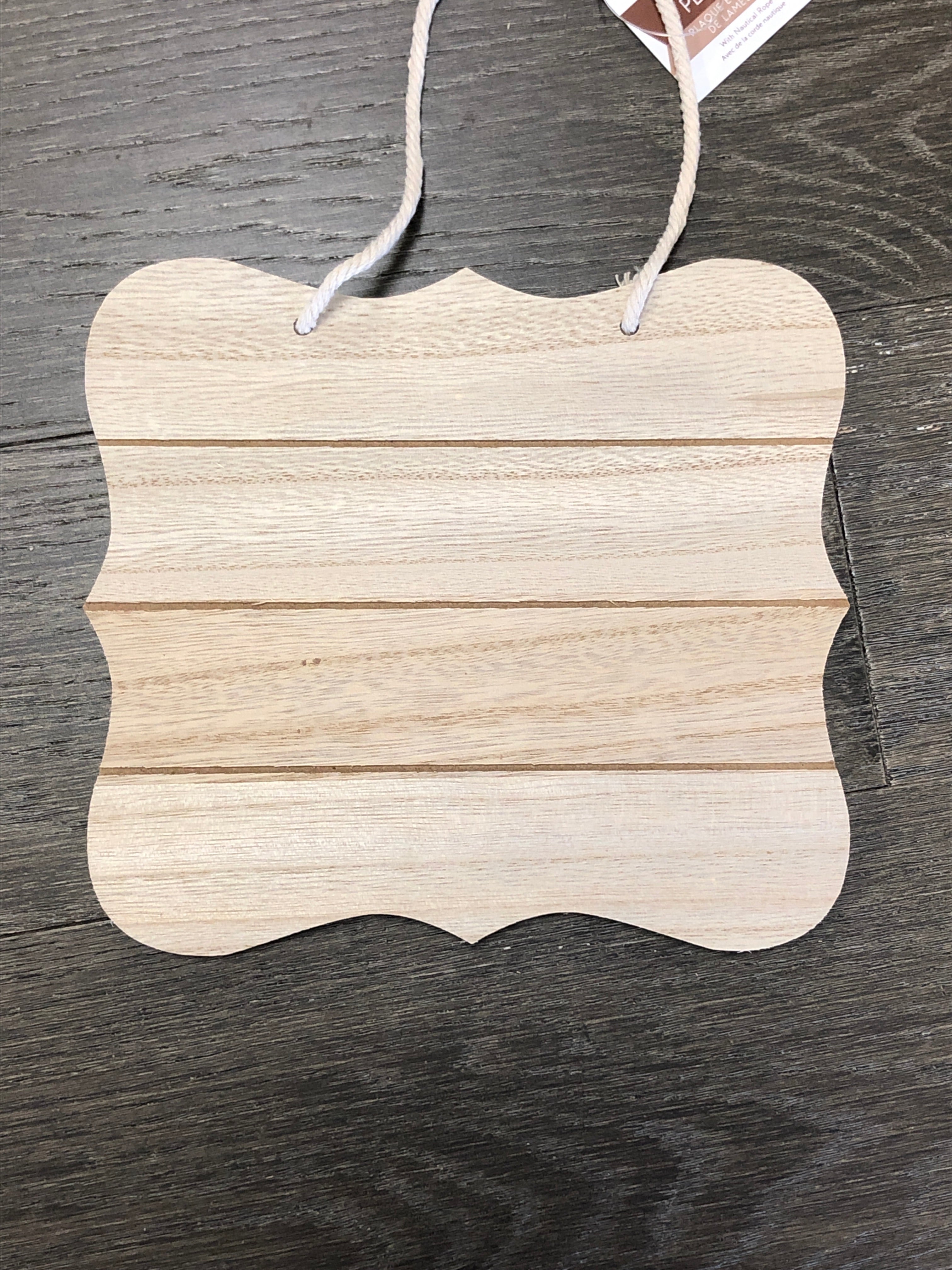 Plaques With Ropes Slat Wall Plaque w Nautical Rope – Craft Enablers