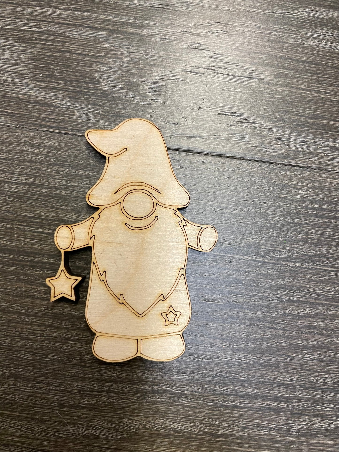 Laser cut birch Gnomes