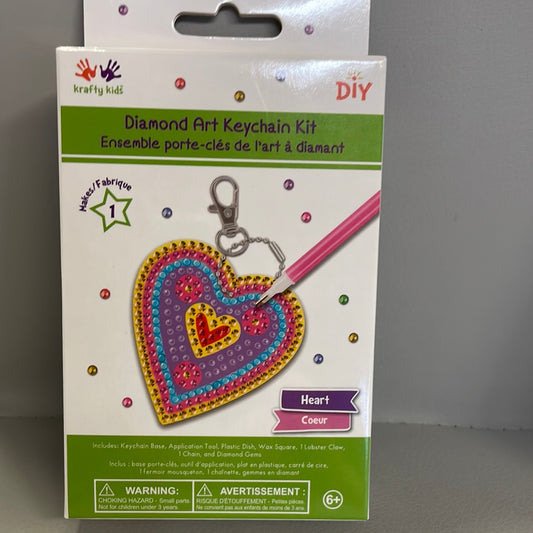 Diamond Painting DIY Keychain Kit - Heart