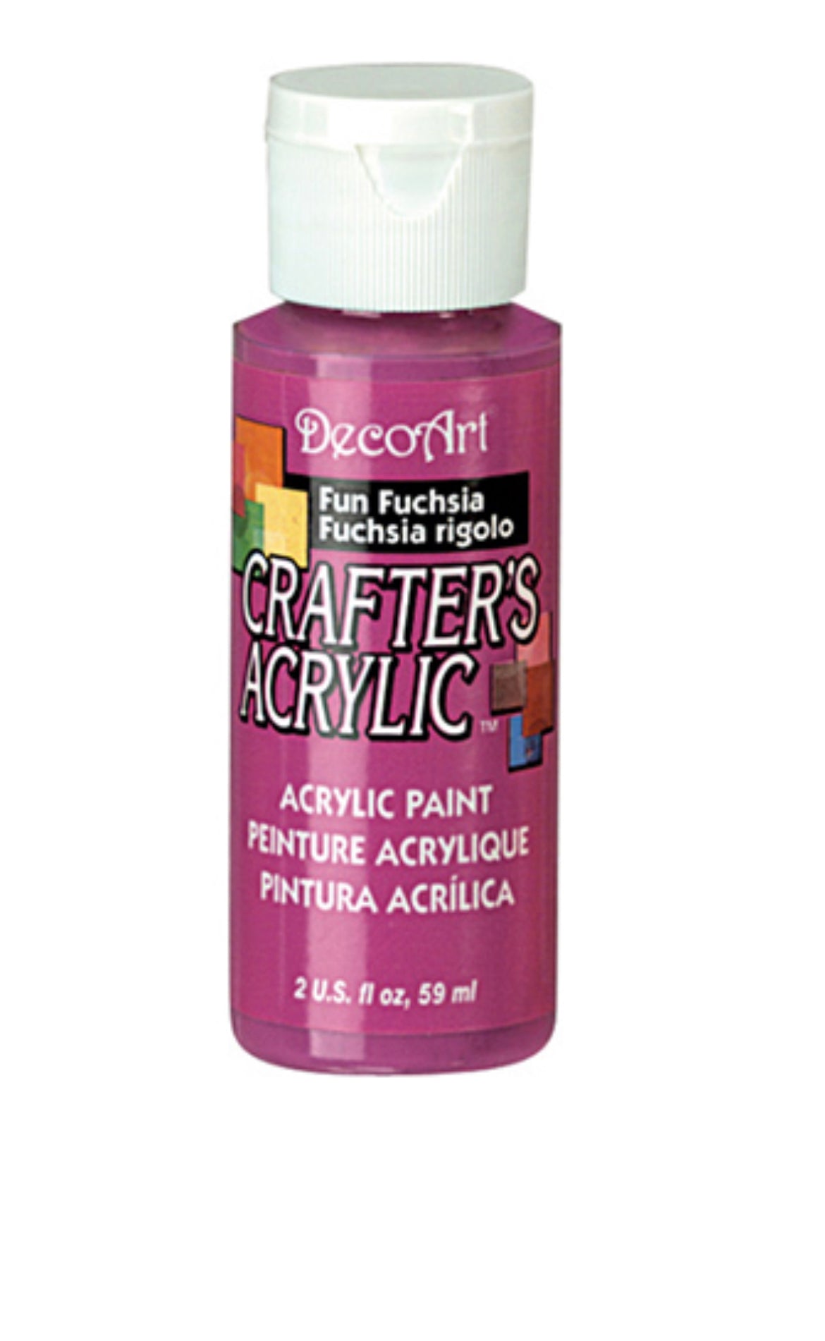 Deco Art Crafters Acrylic Paint - Fun Fushia