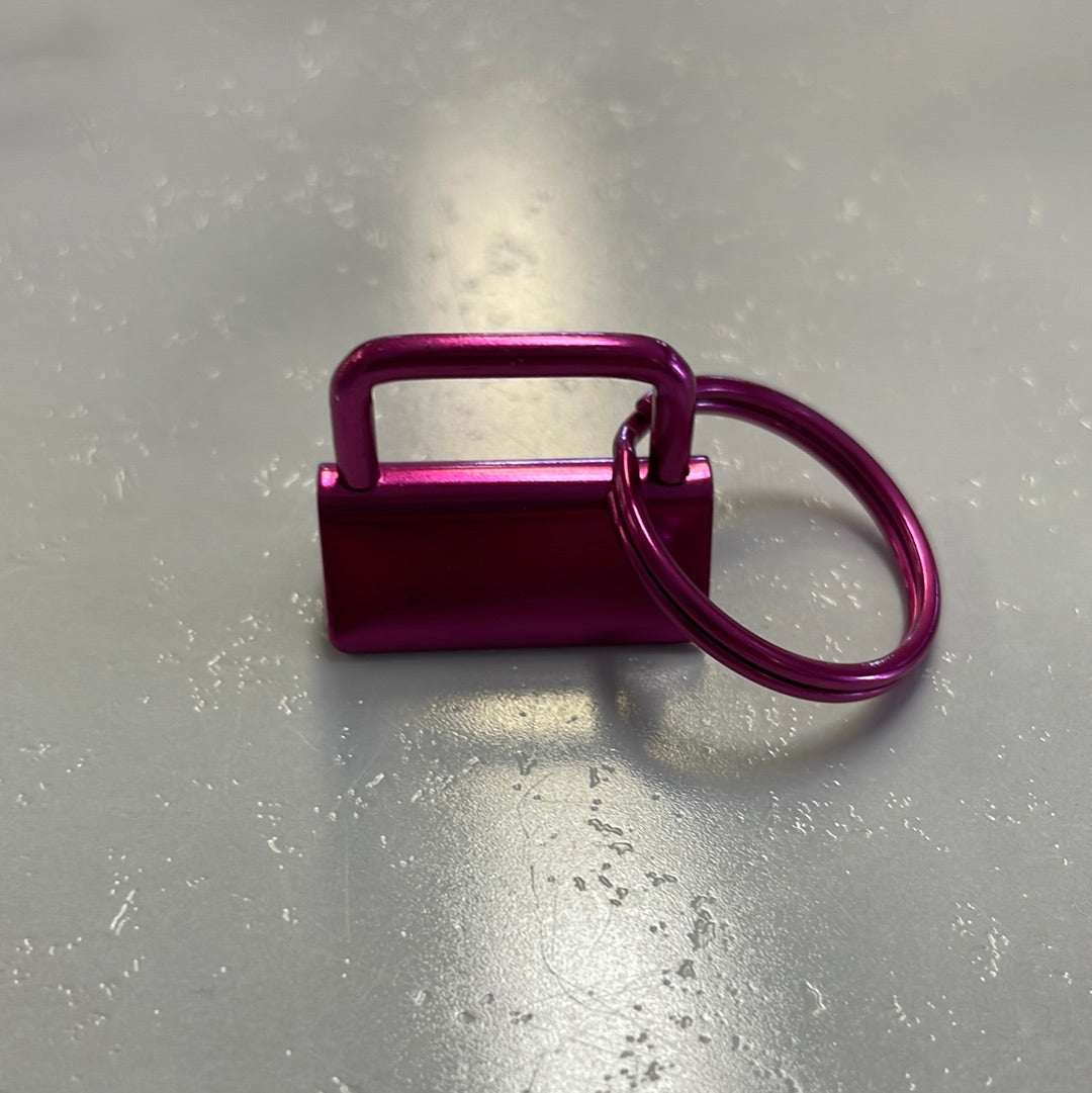 Pink 1" Key Fob Hardware Sets