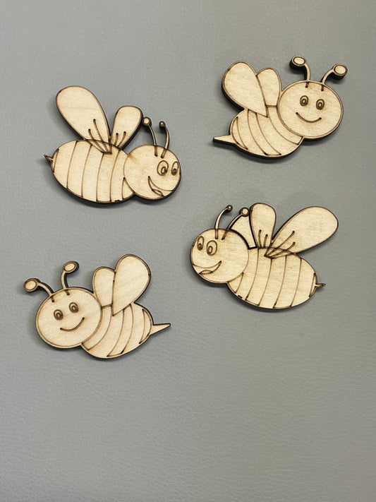 Birch Cute Bee cutout