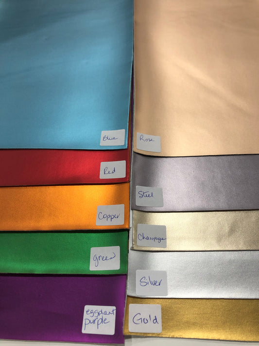 Faux Leather Metallic Look -assorted colors