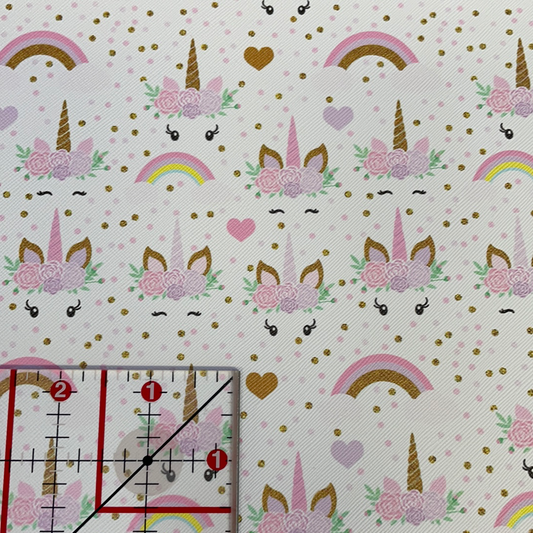 Faux Leather Unicorn roses