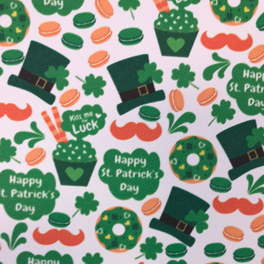 St Patricks Day Faux leather