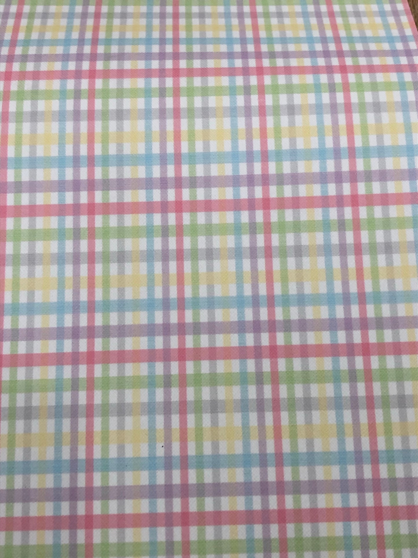 Gingham Faux Leather - Asstd Colors