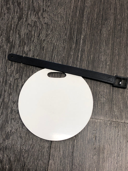 4” Round Luggage Tag