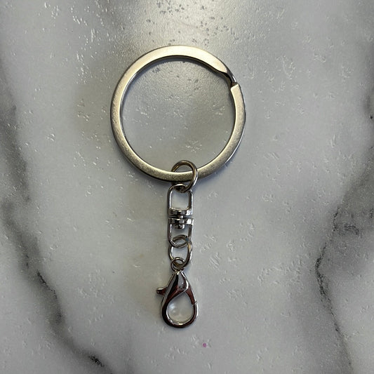Split Key Ring with Clasp