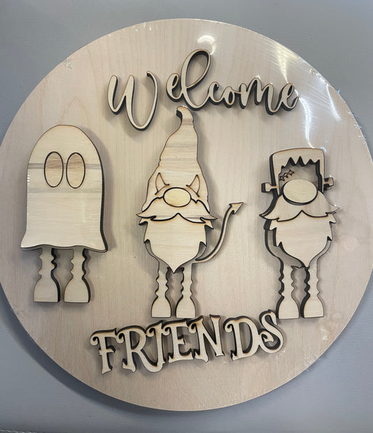 Welcome Friends Halloween Sign Kit