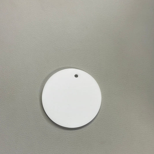 White Acrylic Round - 3 Inch