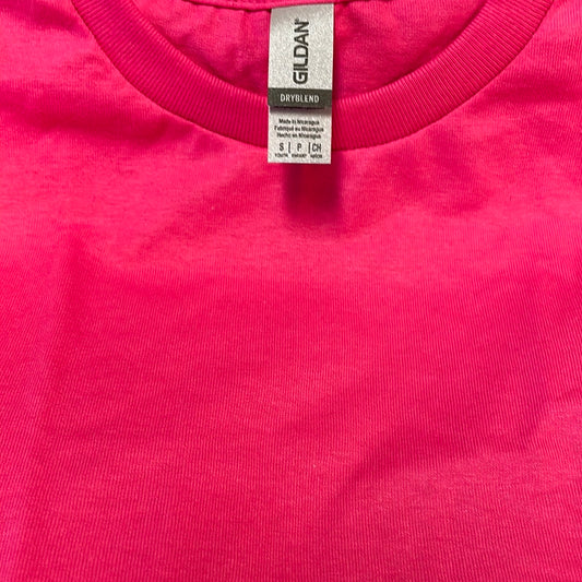 Gildan Dry Blend ADULT  Pink Tshirt