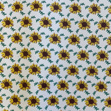 Faux Leather  Small Sunflower