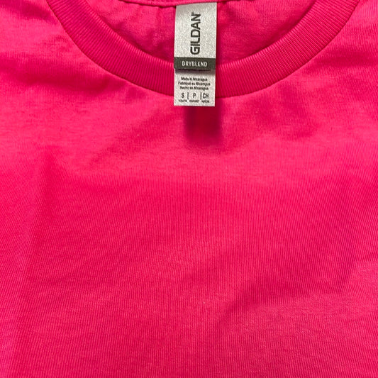Gildan Dry Blend  Youth/Kids Pink Tshirt