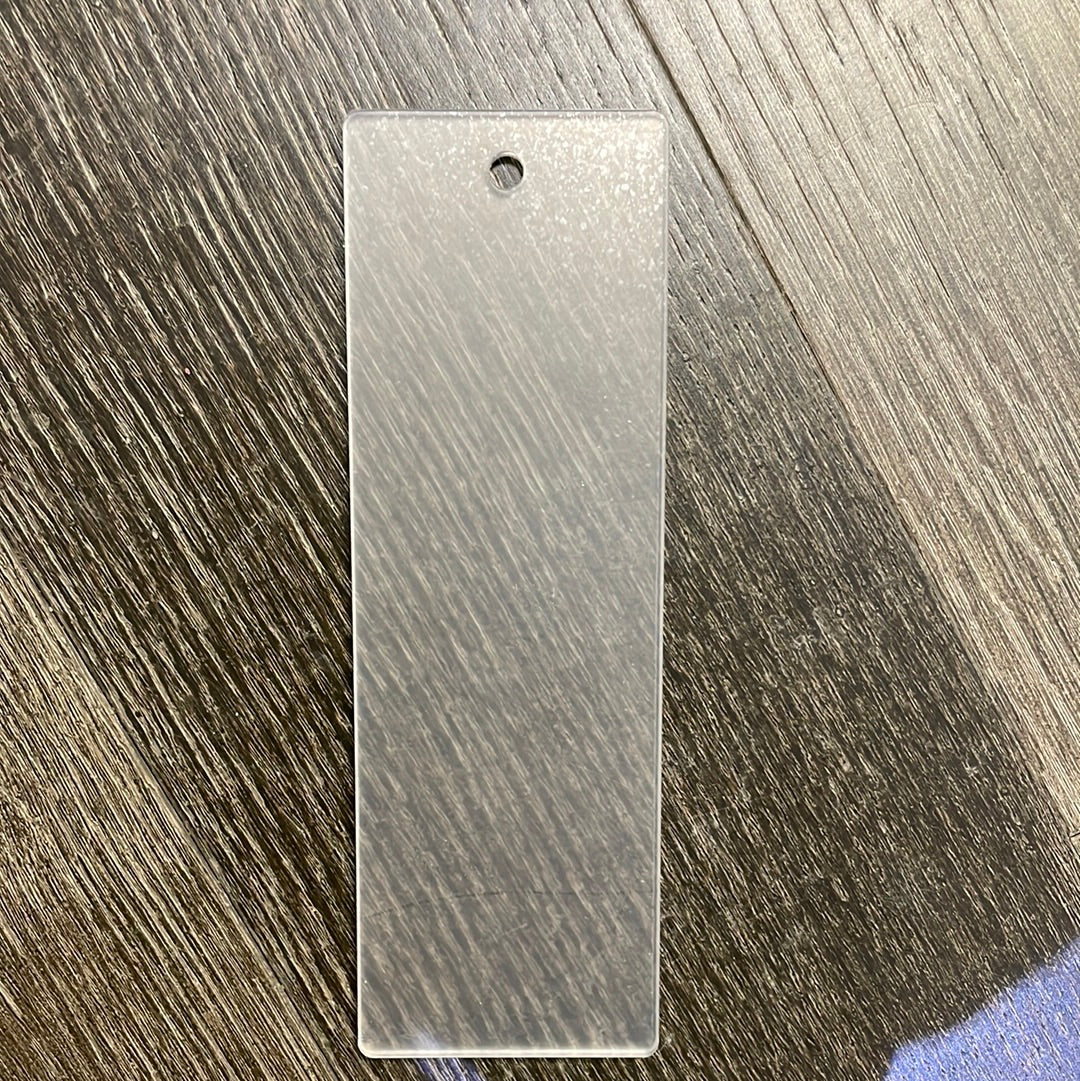 Clear Acrylic Book Mark w Hole