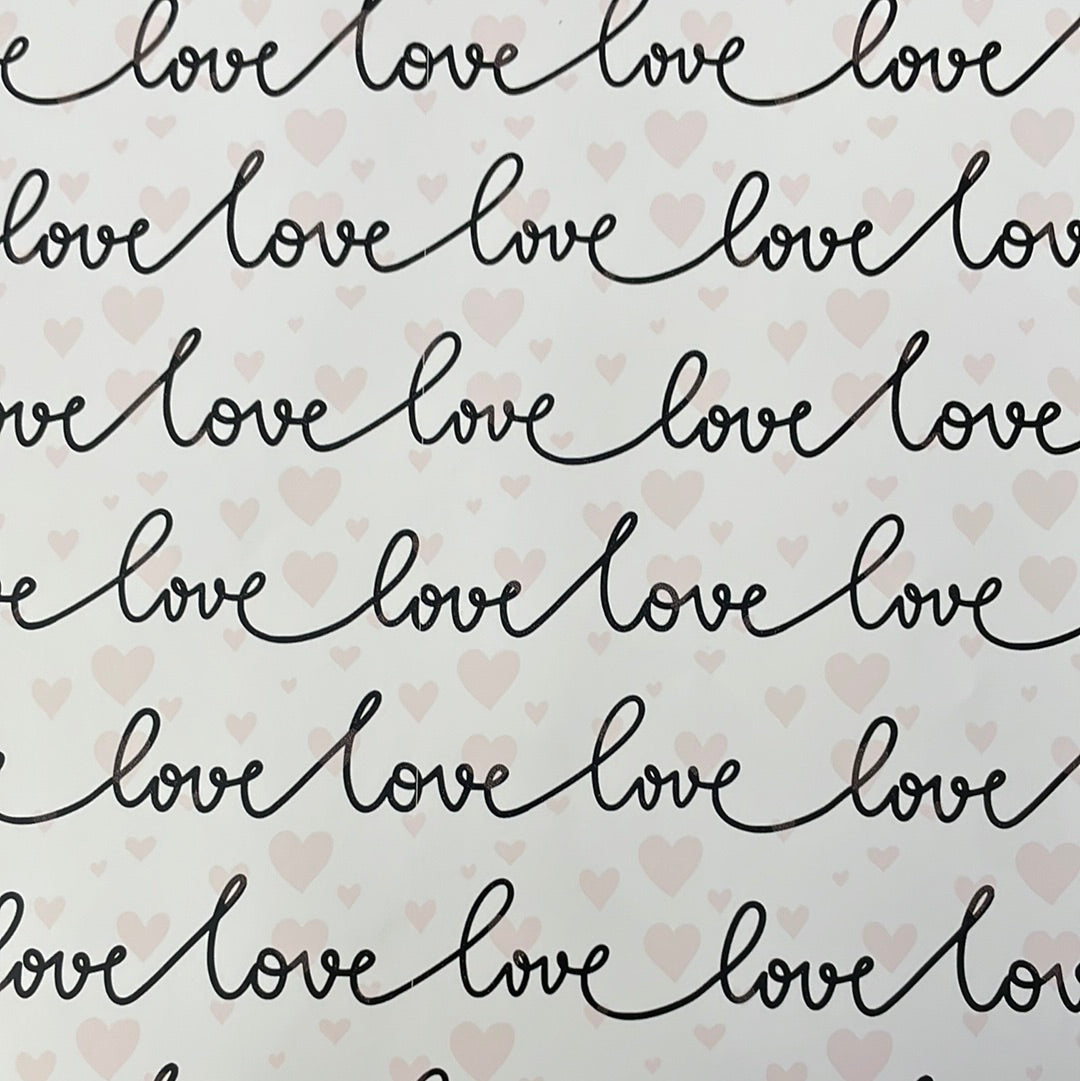 LoveLoveLove Patterned Permanent Vinyl