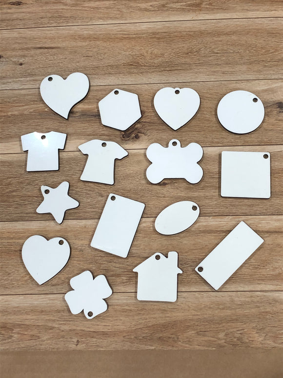 Sublimation Double Sided MDF Key Chain Blanks