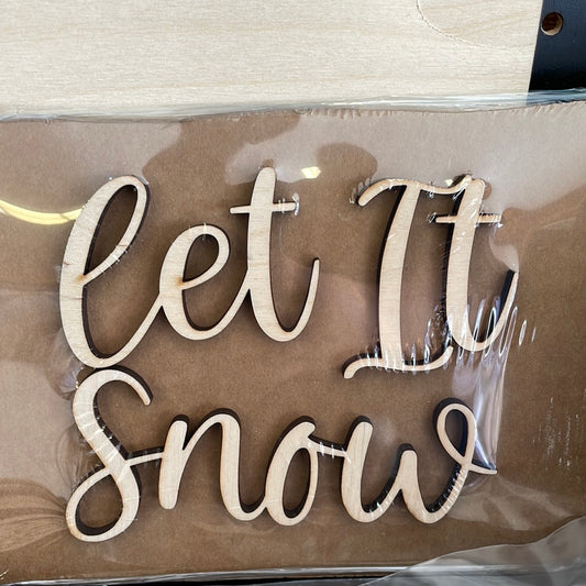 Let it snow birch wood