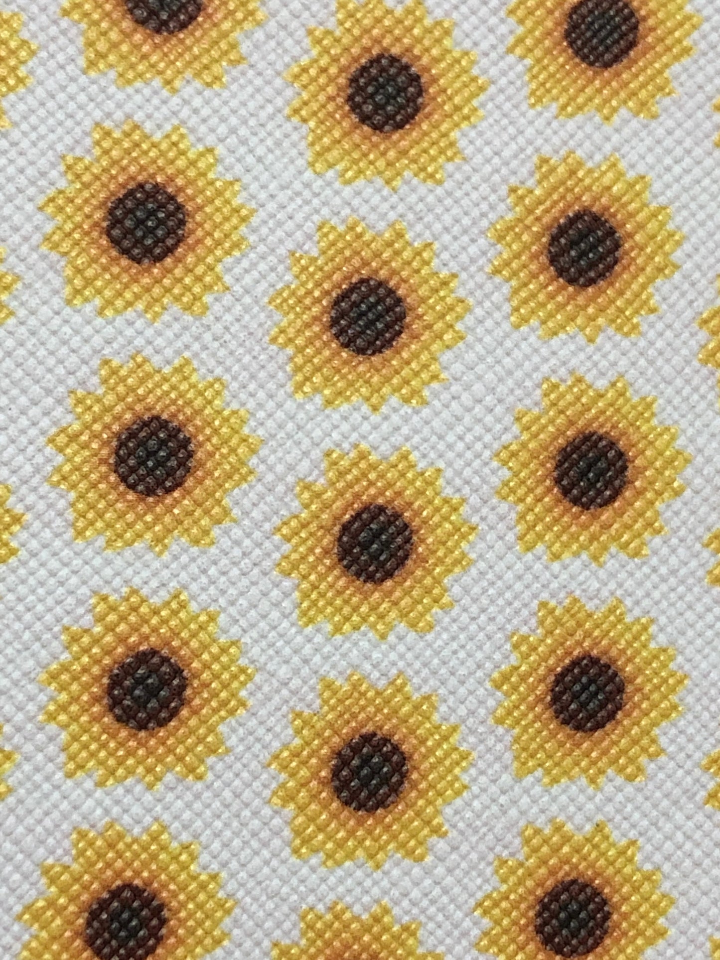 Small SunFlowers Faux Leather